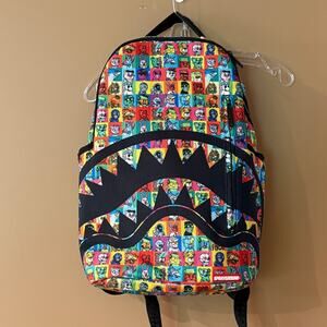 Sprayground Backpack Repeat Mayhem DLXSV Anime Skulls RARE NWOT